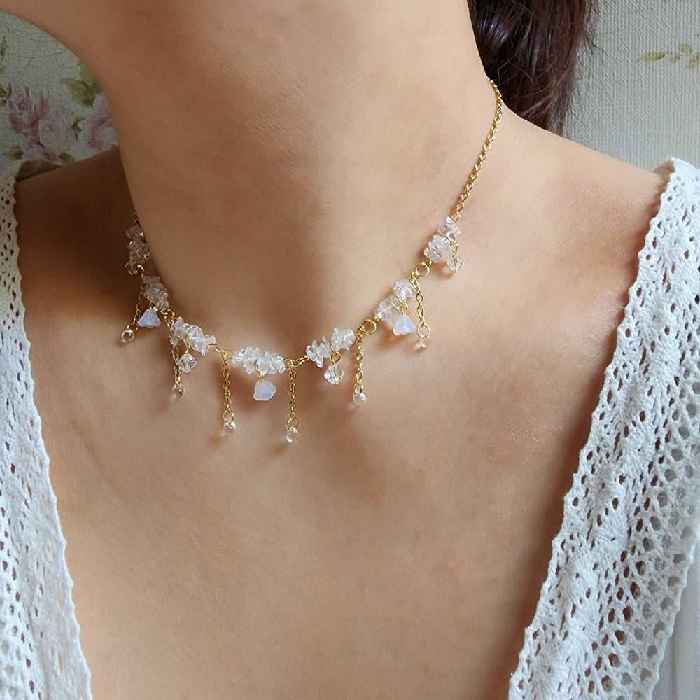 
                  
                    Frost Quartz Necklace - By Cocoyu
                  
                