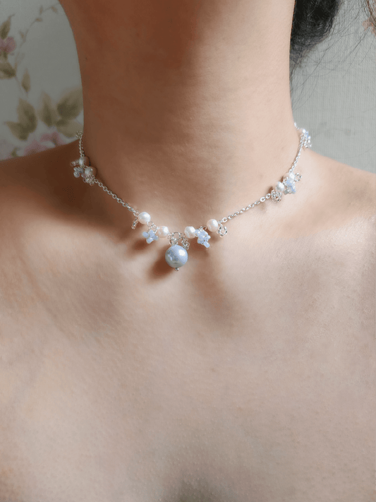 Lavender Pearl Necklace - By Cocoyu