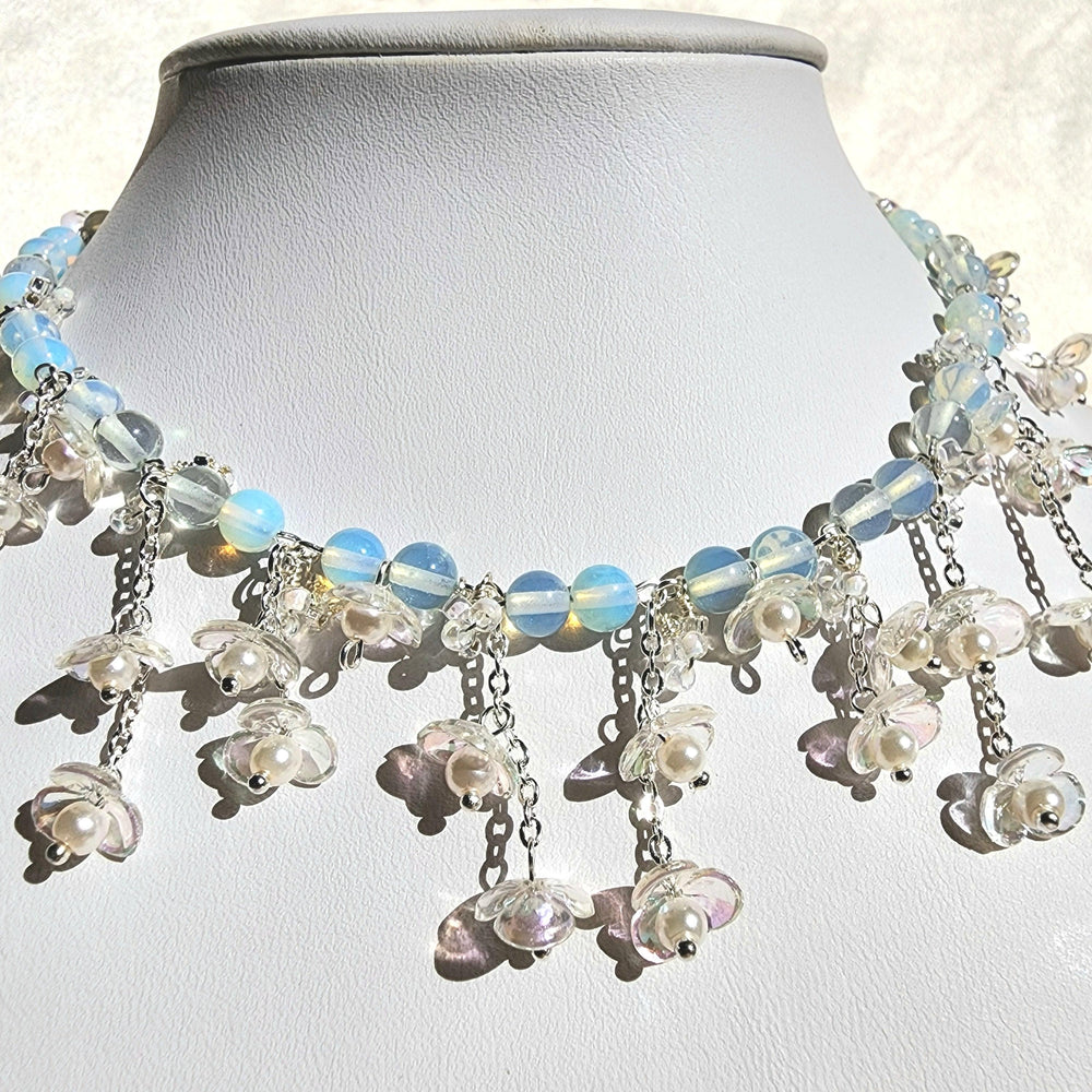 
                  
                    Opalescent Winter Blossoms Necklace - By Cocoyu
                  
                