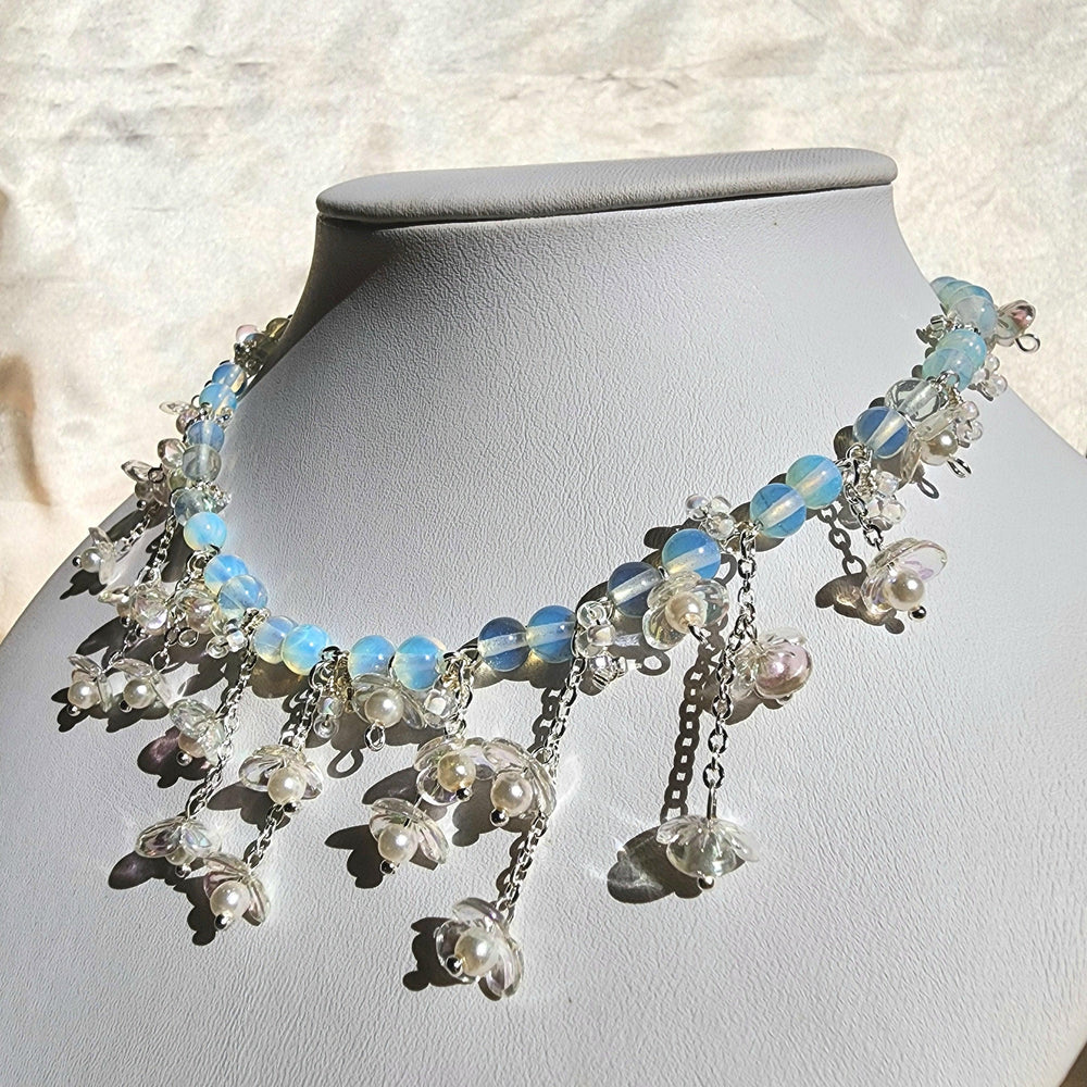 
                  
                    Opalescent Winter Blossoms Necklace - By Cocoyu
                  
                