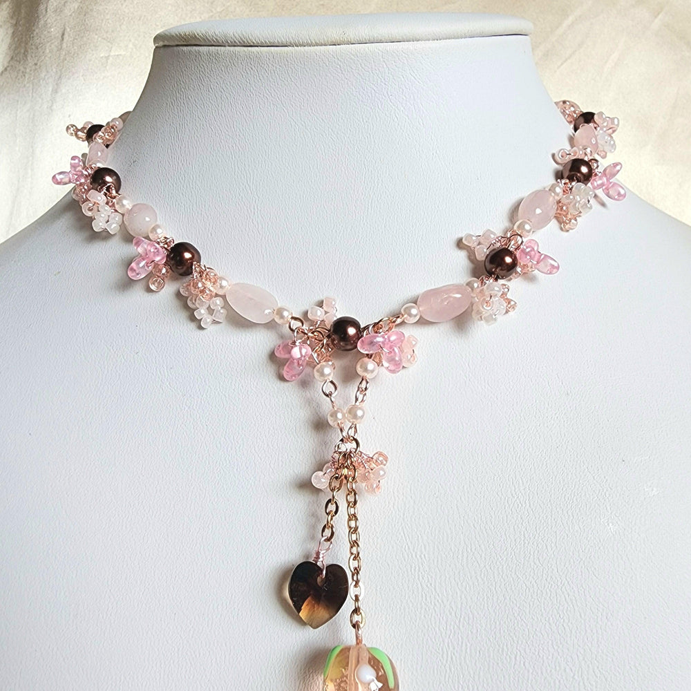 
                  
                    Pink Chocolate Strawberry Necklace - By Cocoyu
                  
                