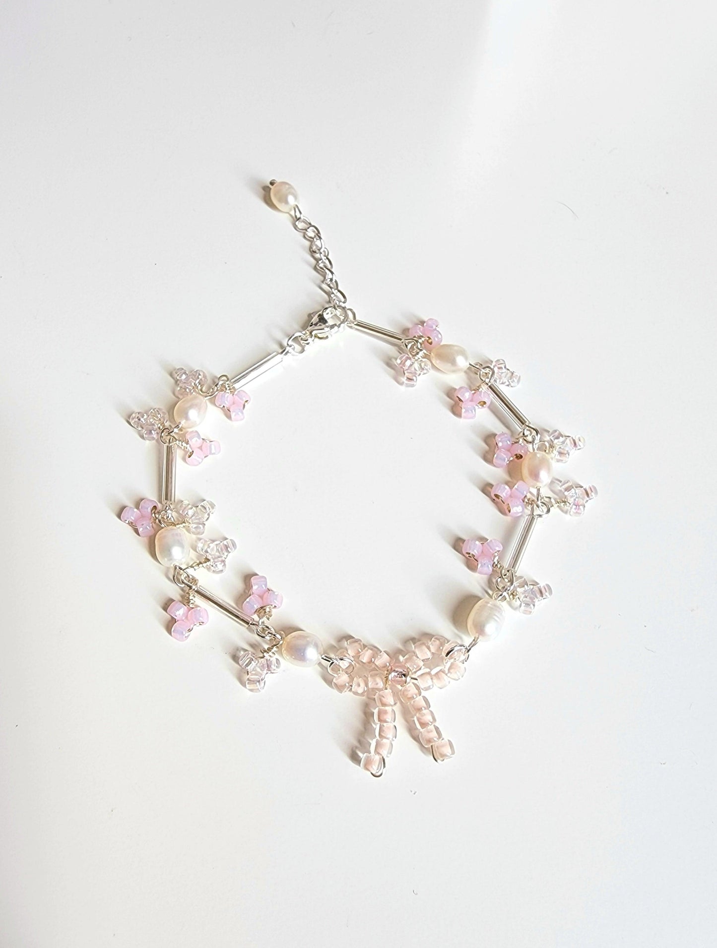 Silver Aline Ribbon Bracelet - By Cocoyu