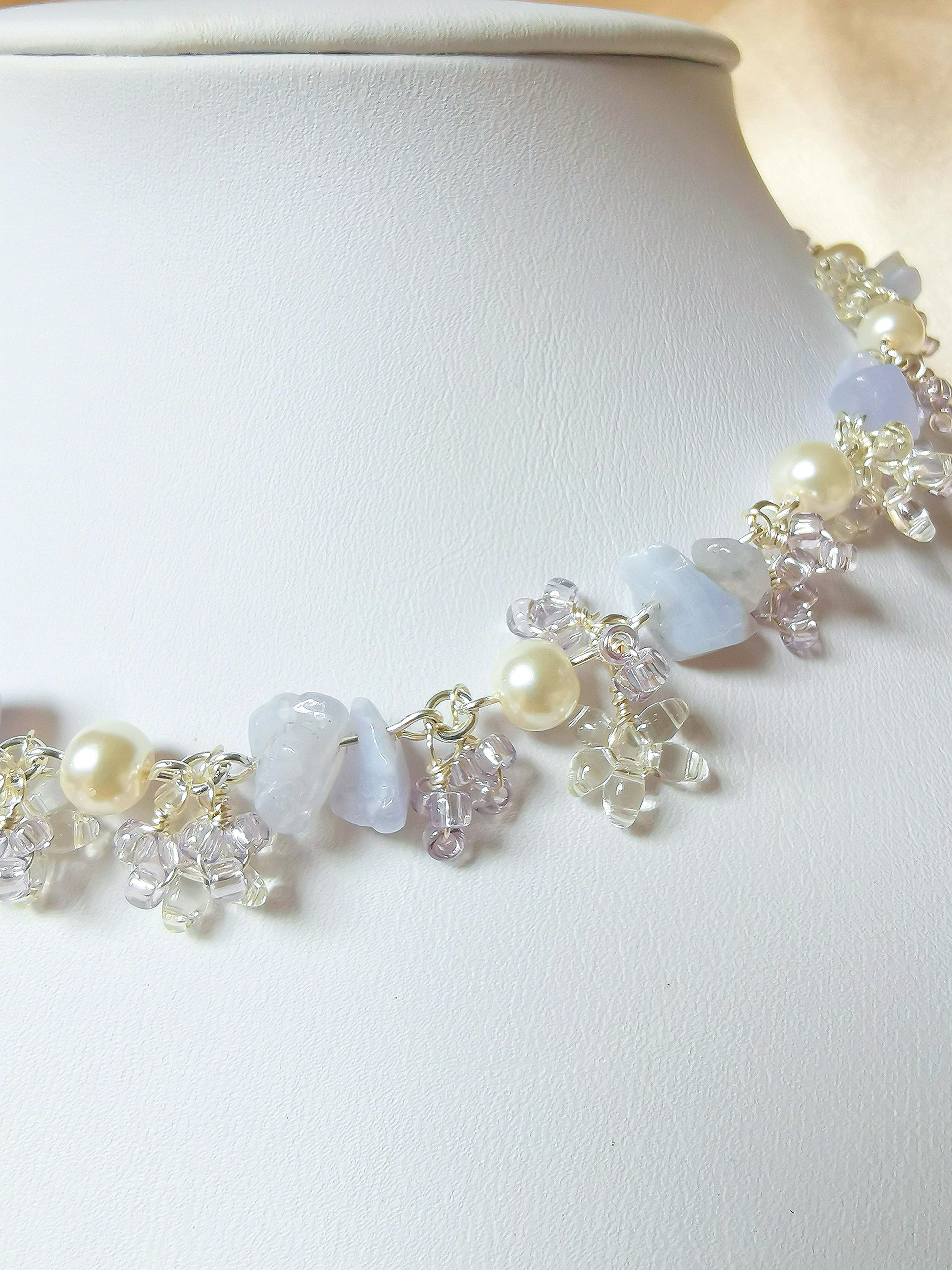 Silver Lace Choker - By Cocoyu