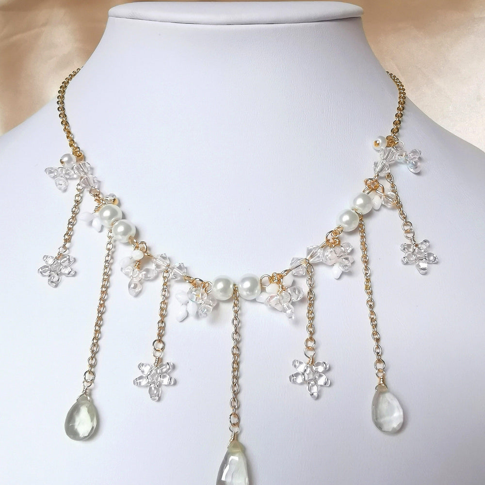 
                  
                    Snowflake Drops Necklace - By Cocoyu
                  
                